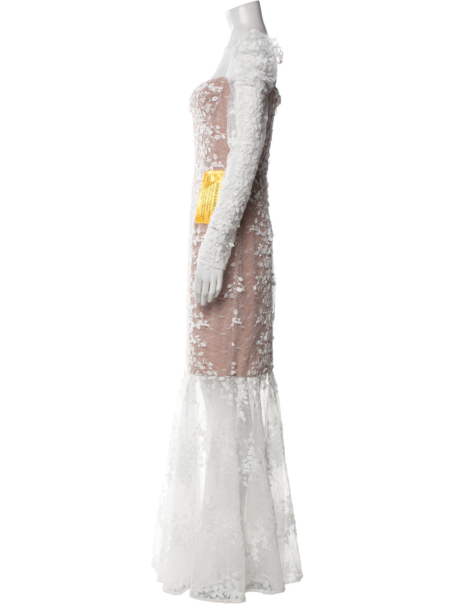 Bronx & Banco Lace Pattern Long Dress w/ Tags