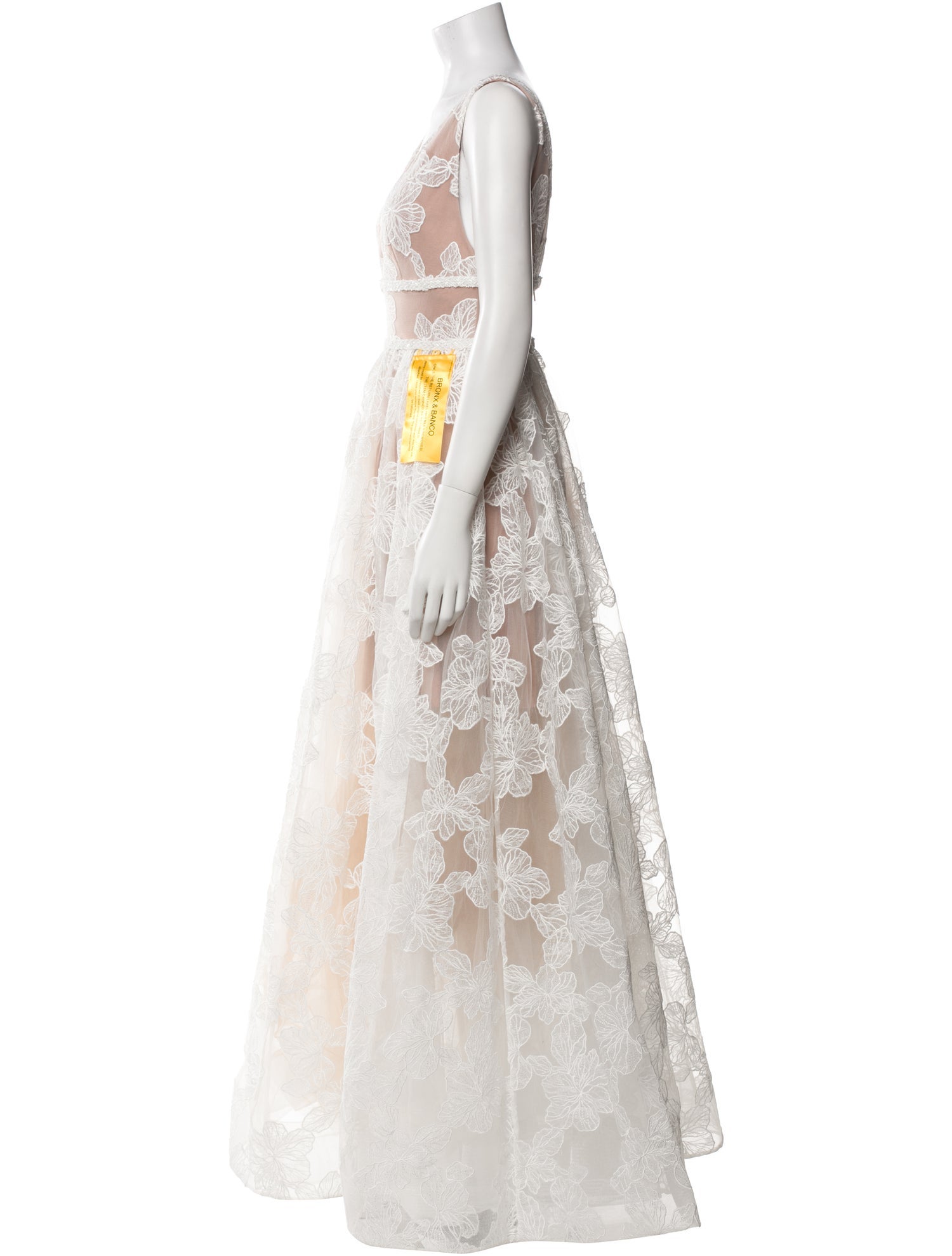 Bronx & Banco Lace Pattern Long Dress w/ Tags