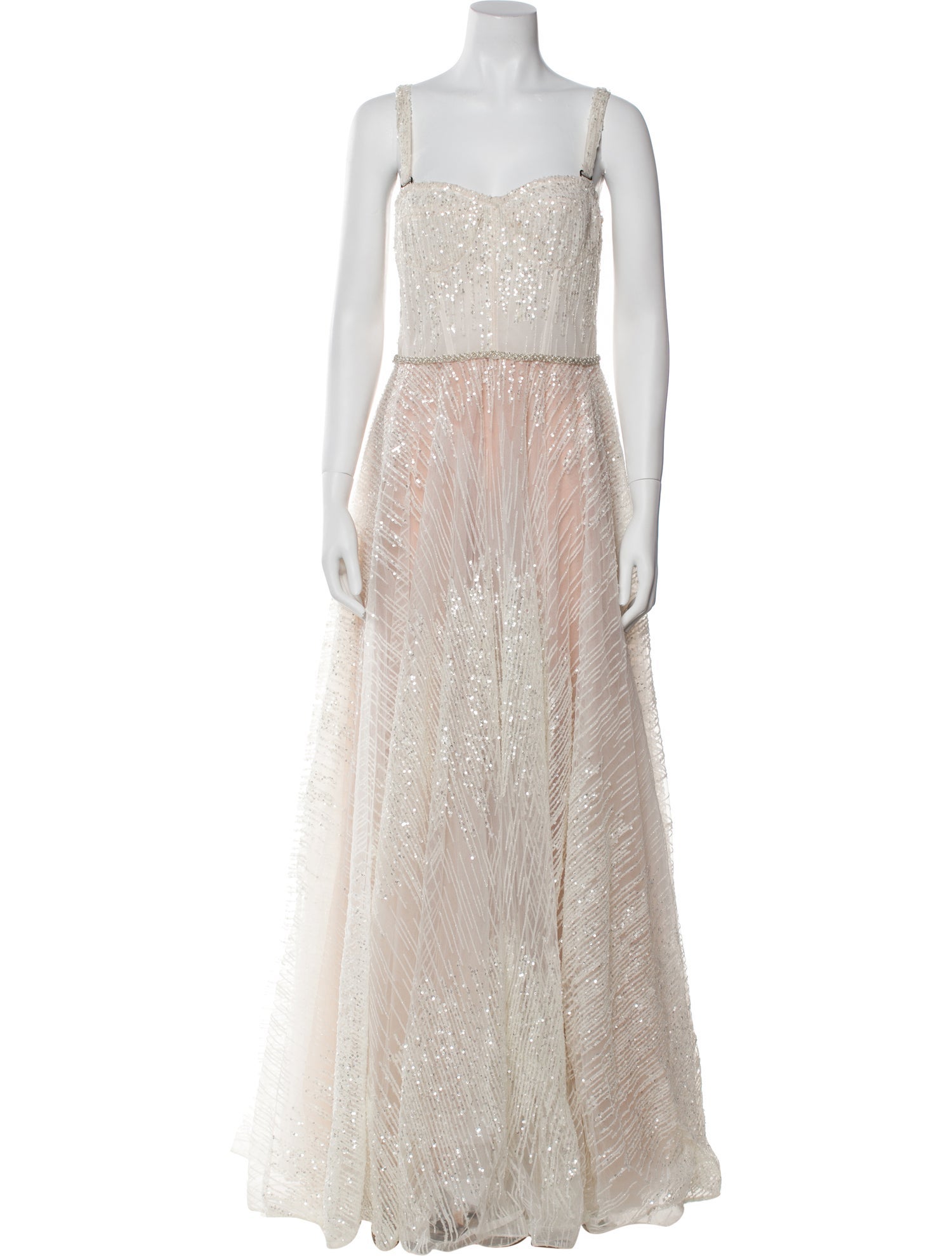 Bronx & Banco Lace Pattern Long Dress