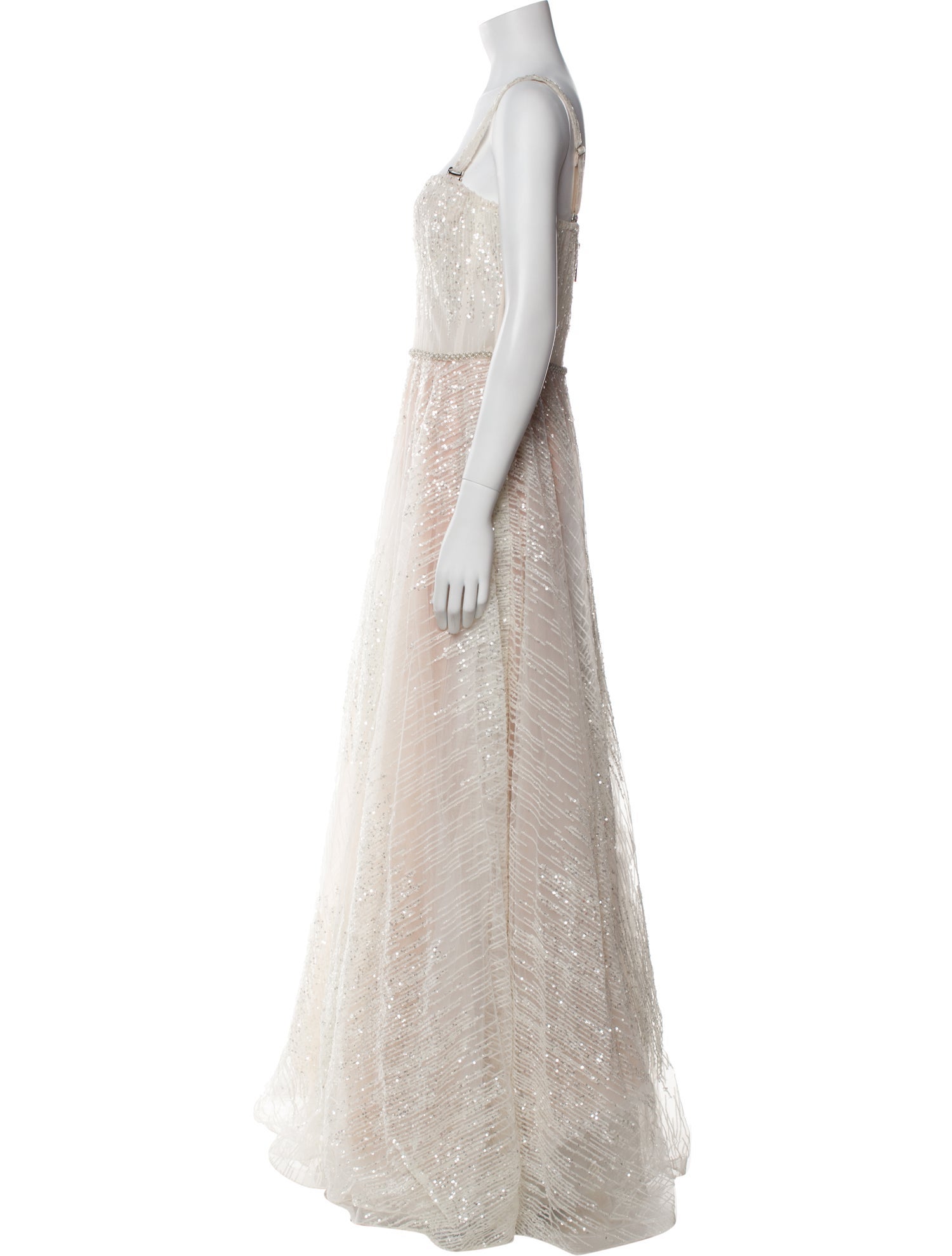 Bronx & Banco Lace Pattern Long Dress