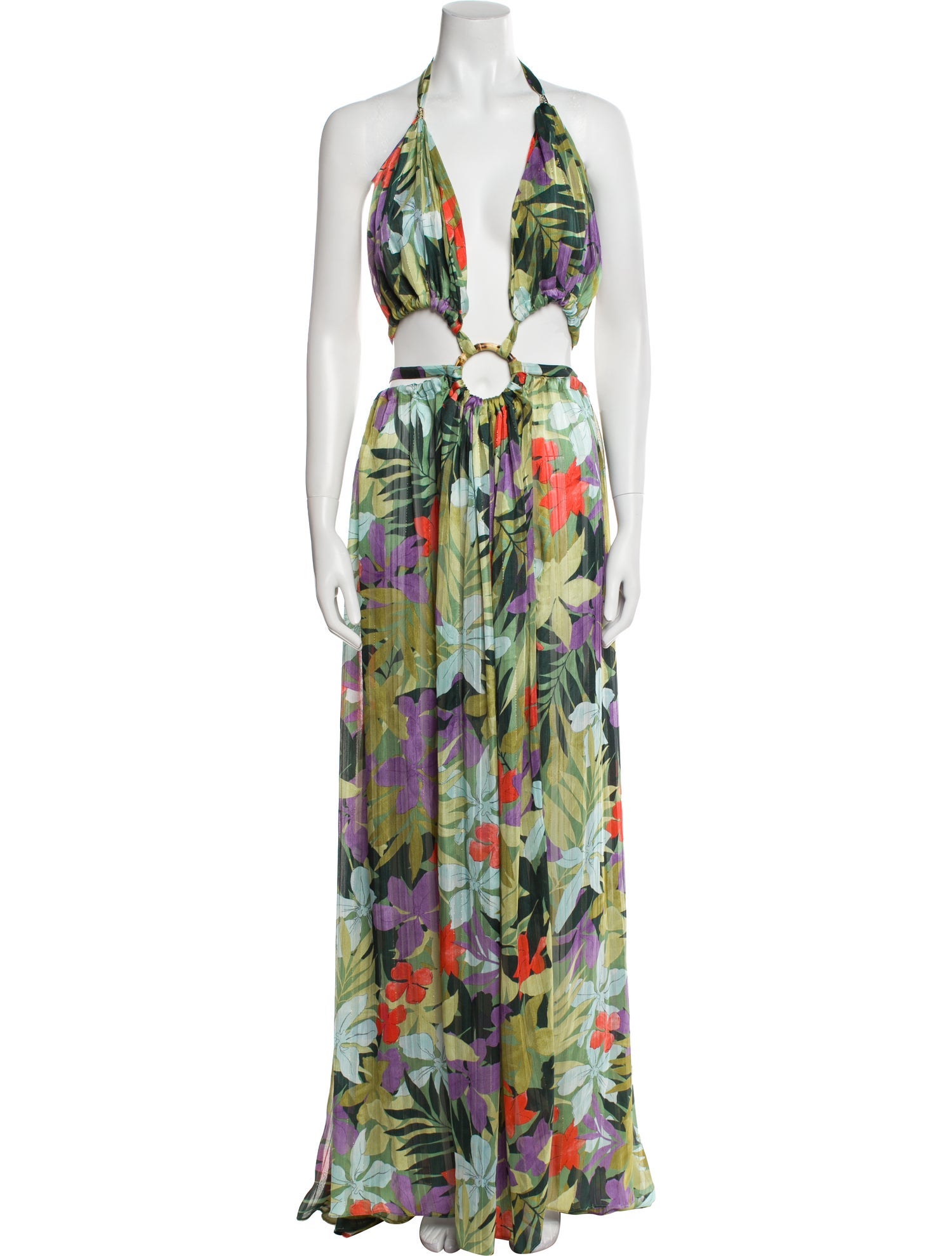 Bronx & Banco Floral Print Long Dress w/ Tags