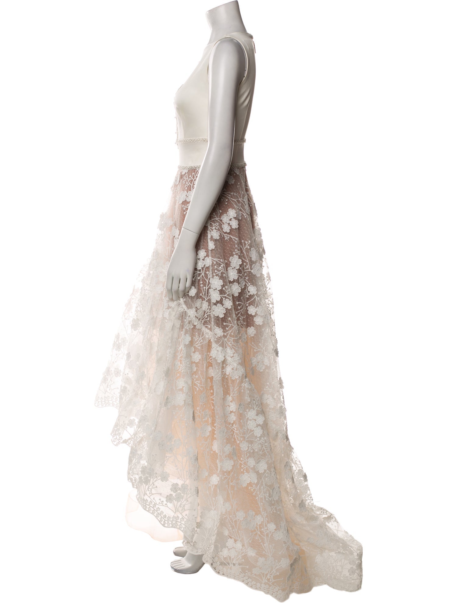 Bronx & Banco Lace Pattern Long Dress