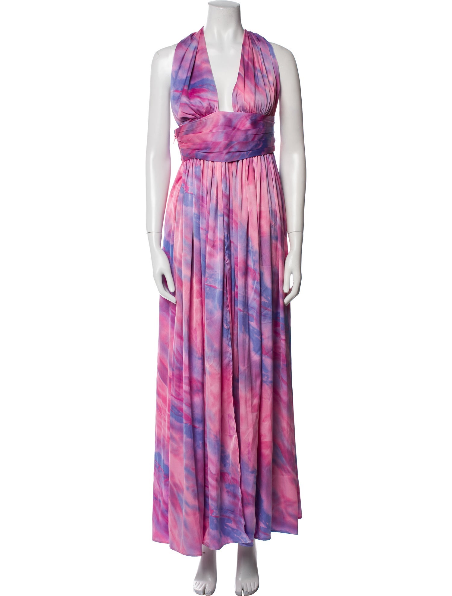 Bronx & Banco Tie-Dye Print Long Dress