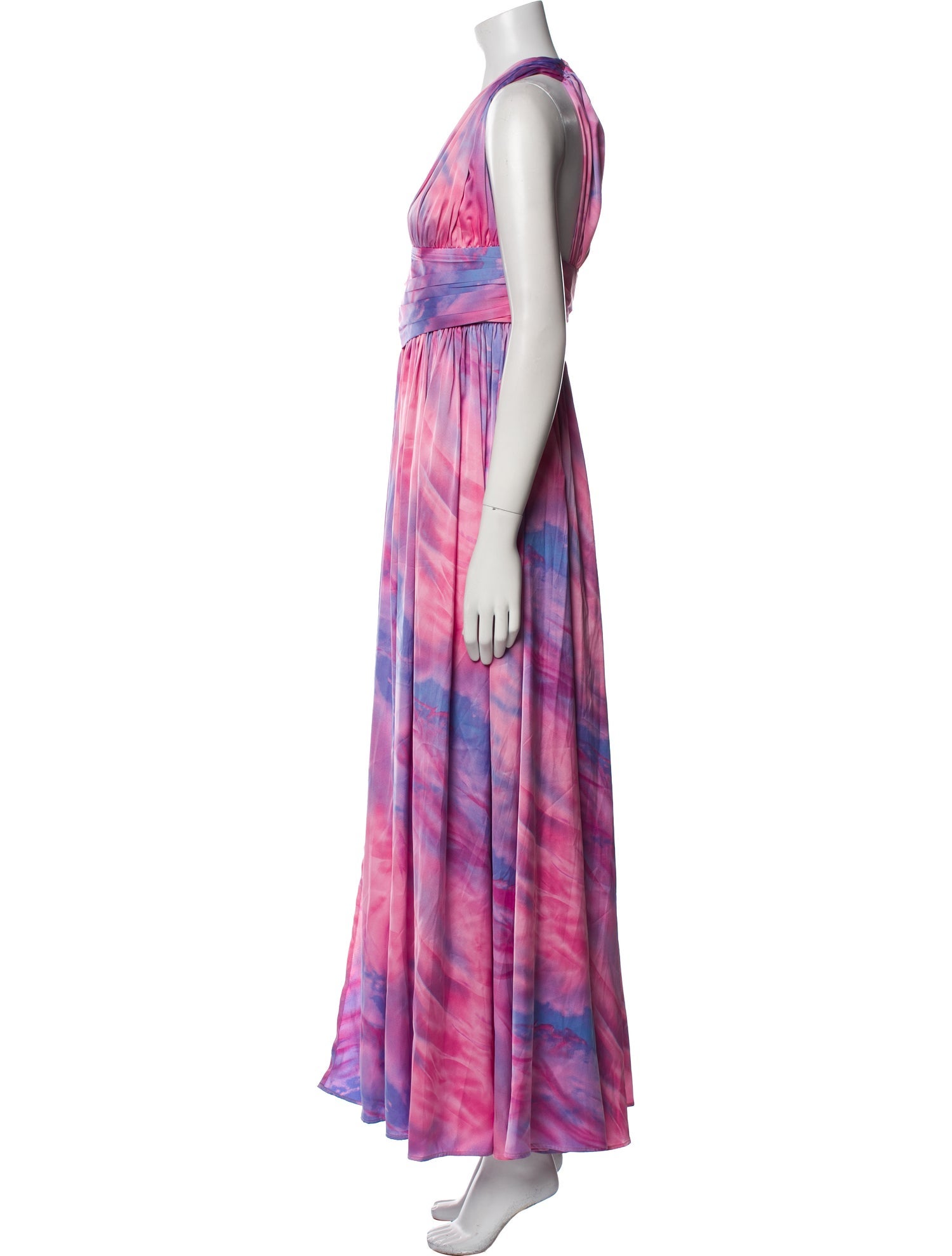 Bronx & Banco Tie-Dye Print Long Dress