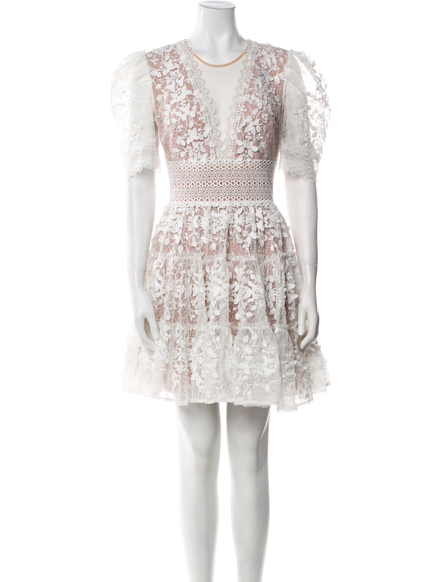 Bronx & Banco Lace Pattern Mini Dress w/ Tags