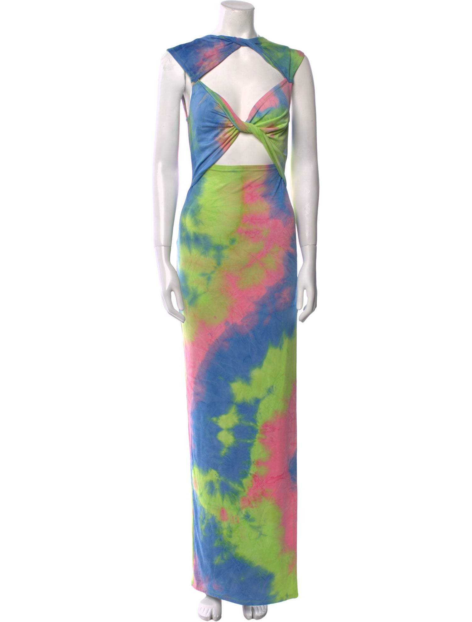 Bronx & Banco Tie-Dye Print Long Dress