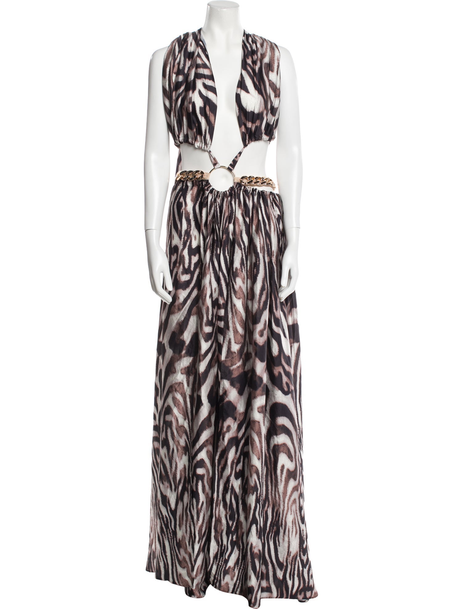 Bronx & Banco Animal Print Long Dress w/ Tags