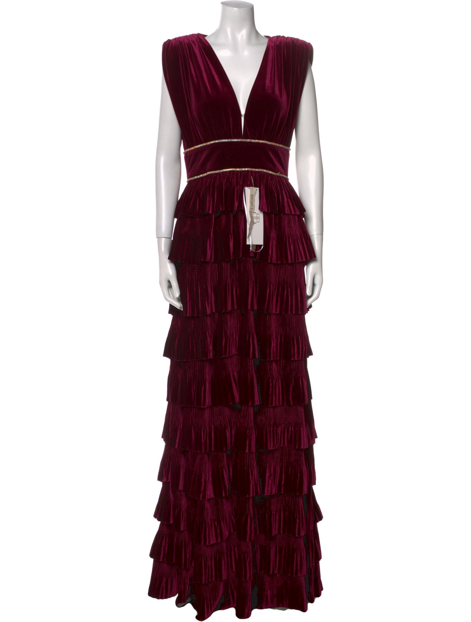 Bronx & Banco V-Neck Long Dress w/ Tags