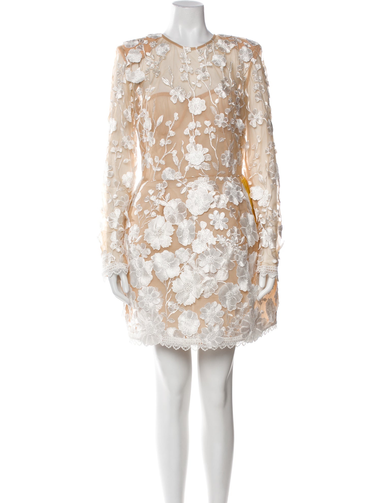 Bronx & Banco Lace Pattern Mini Dress