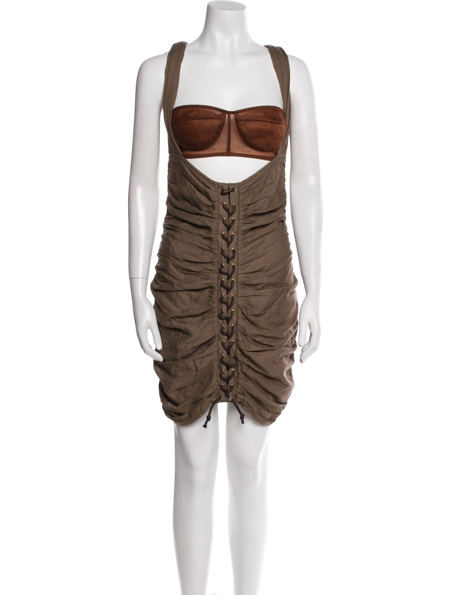 Bronx & Banco Square Neckline Mini Dress