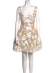 Bronx & Banco Lace Pattern Mini Dress
