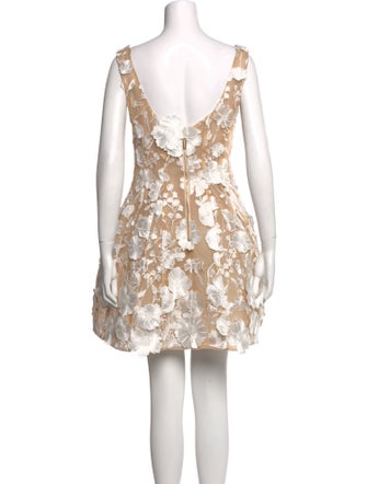 Bronx & Banco Lace Pattern Mini Dress