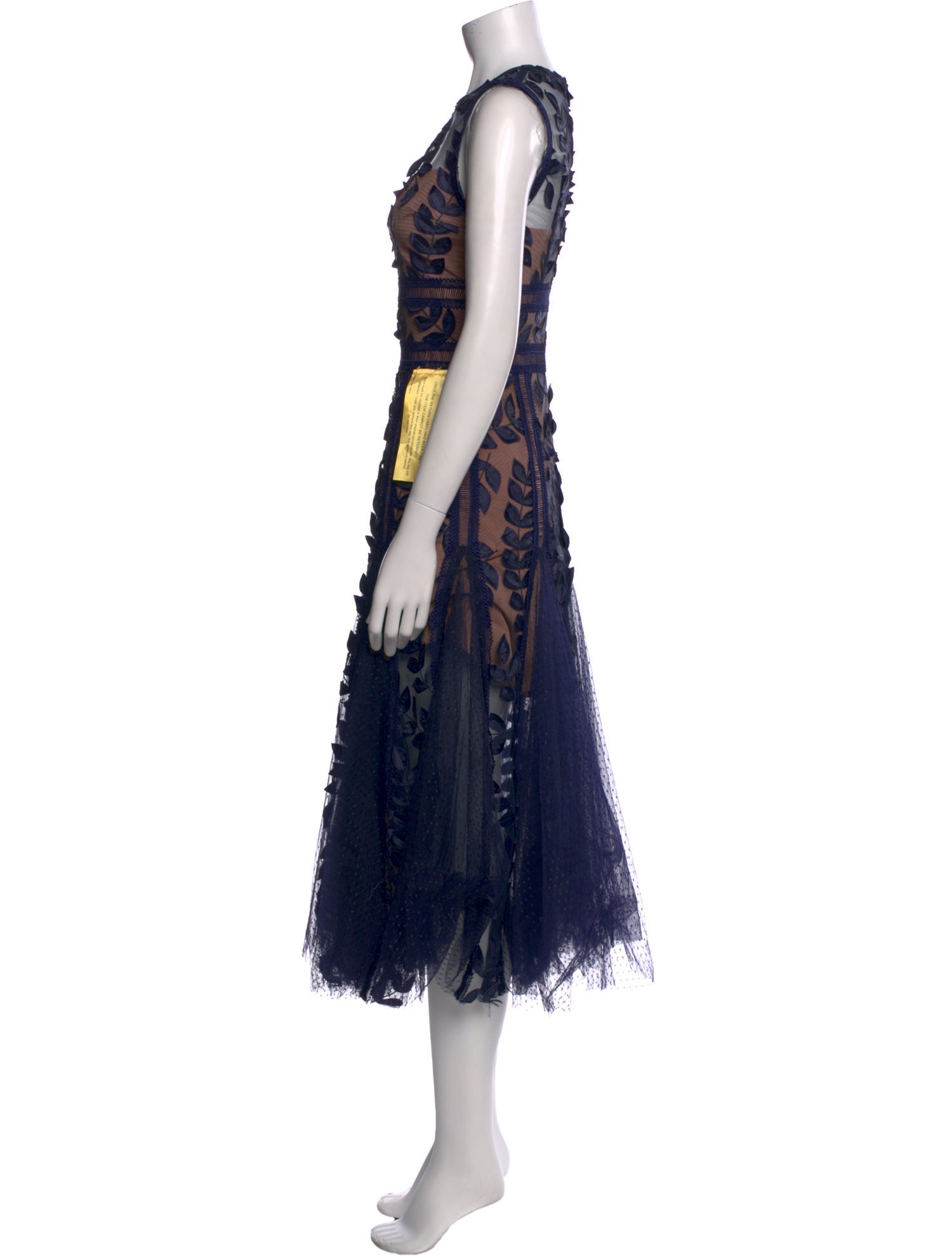 Bronx & Banco Lace Pattern Long Dress