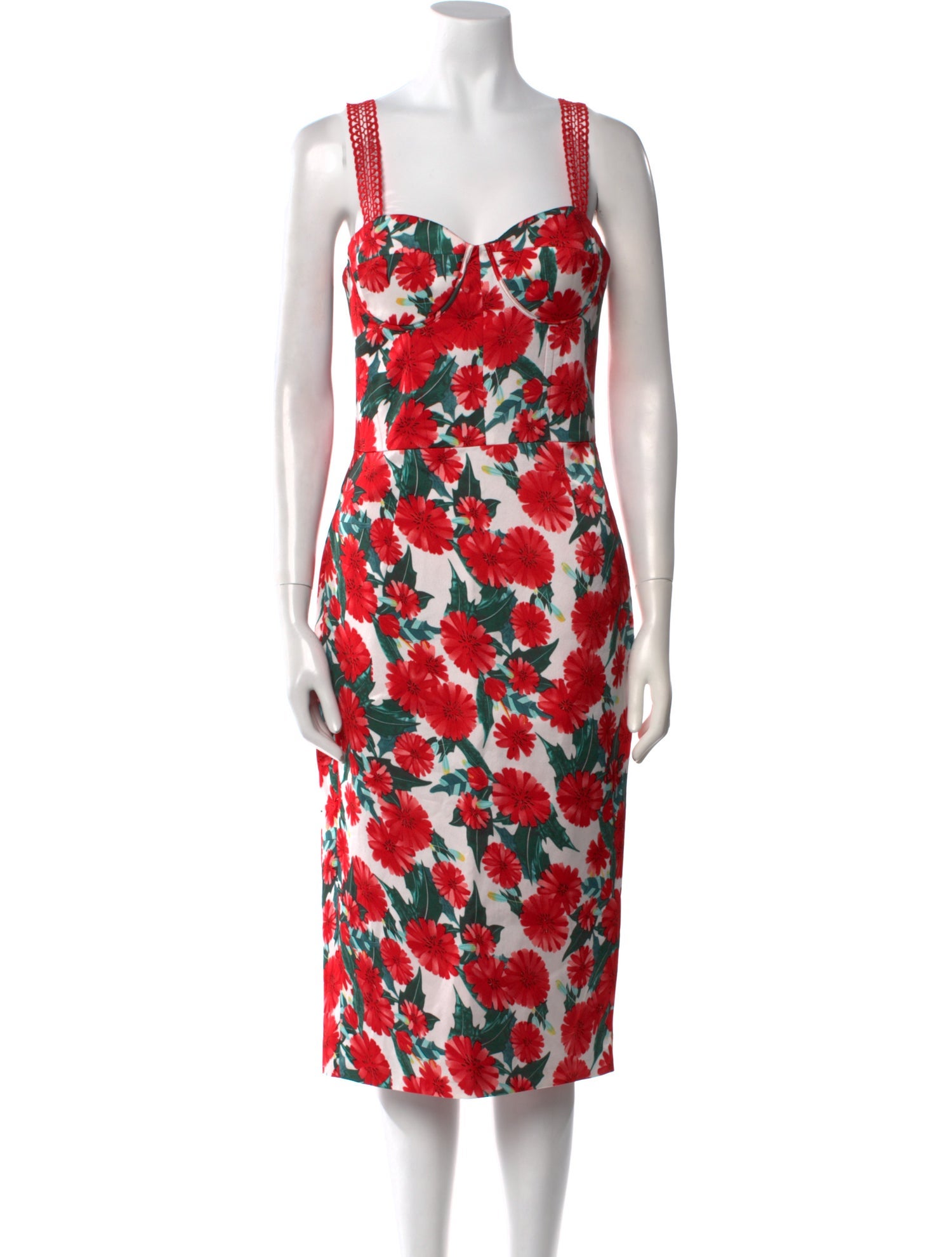 Bronx & Banco Floral Print Midi Length Dress