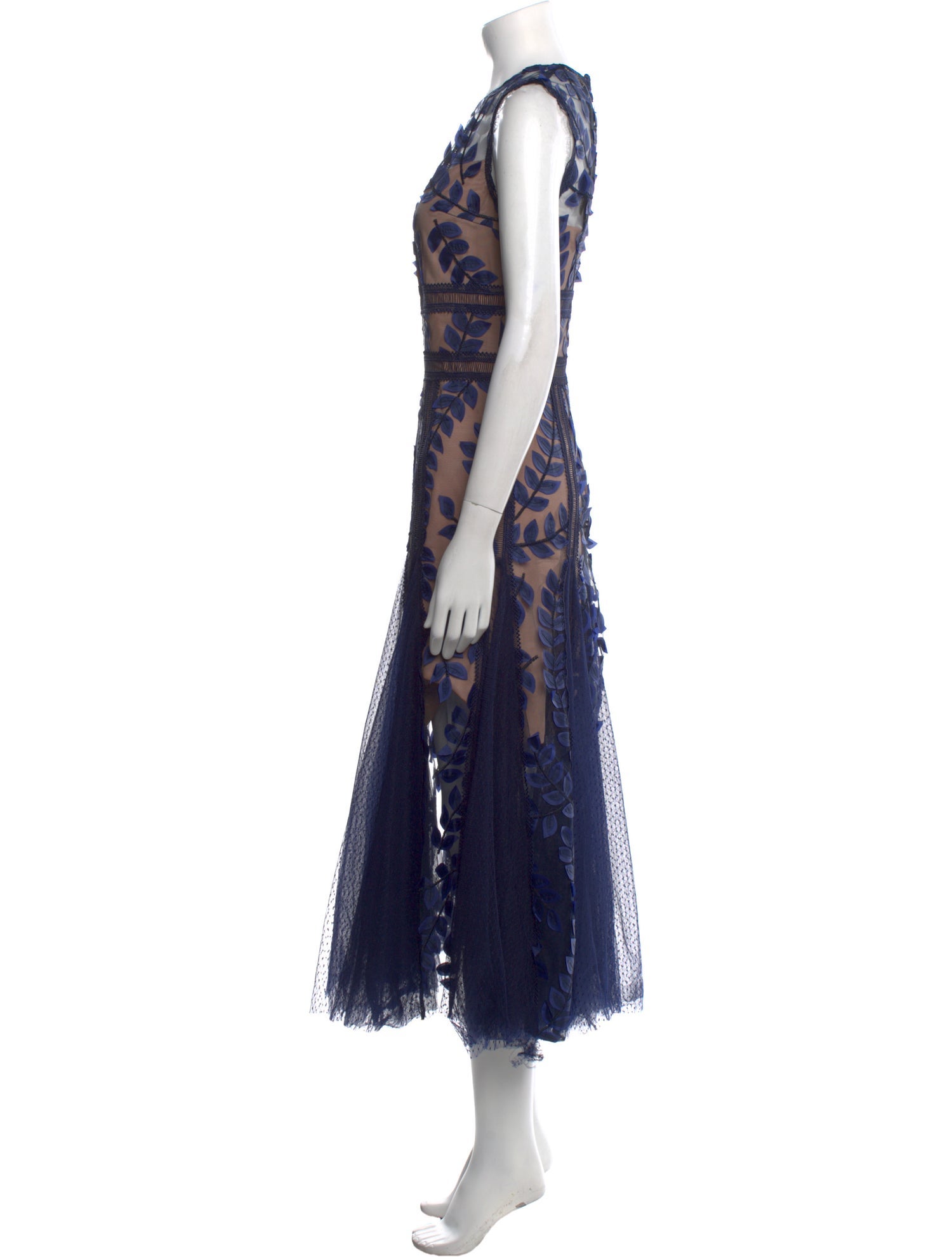 Bronx & Banco Lace Pattern Long Dress w/ Tags