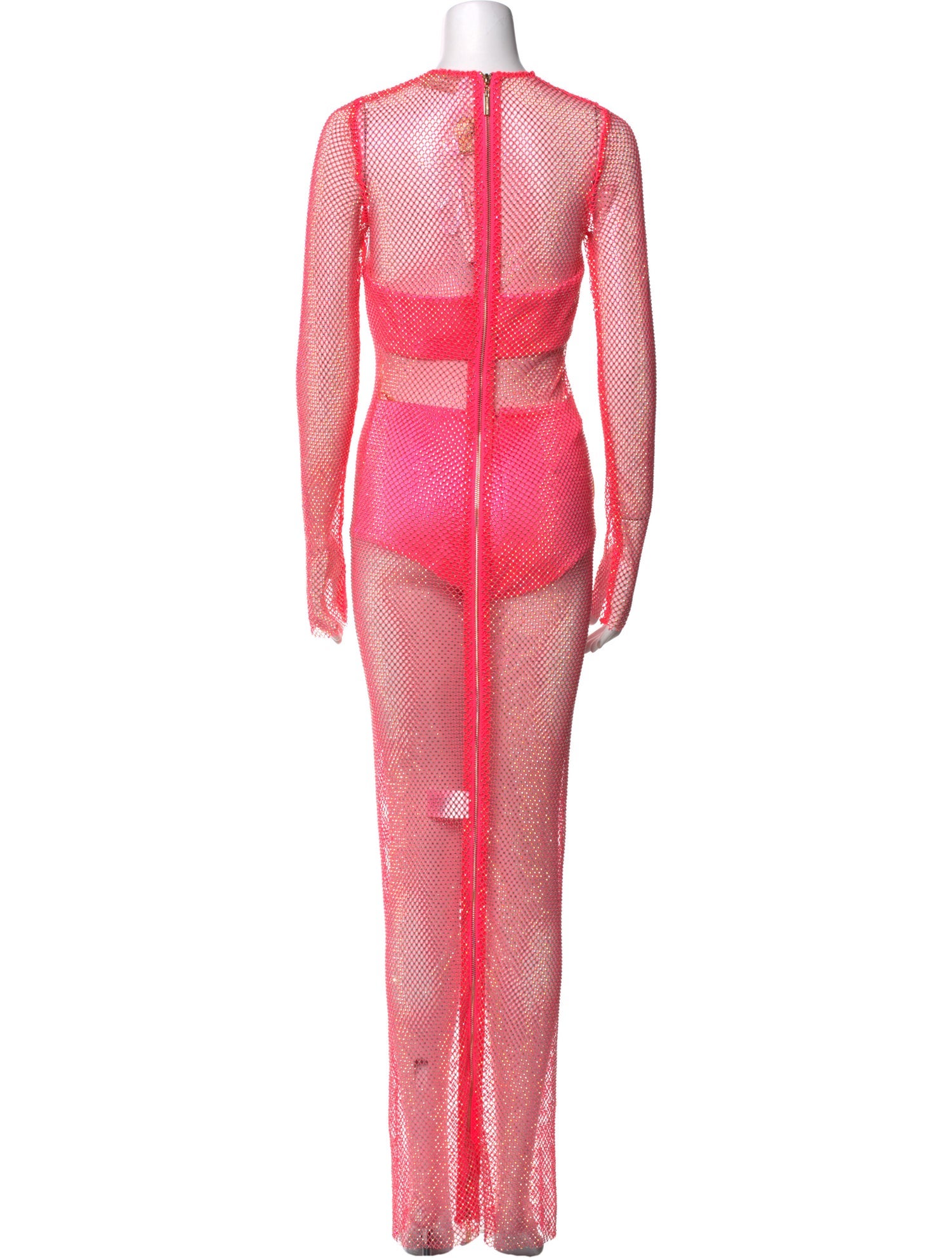 Bronx & Banco Lace Pattern Long Dress