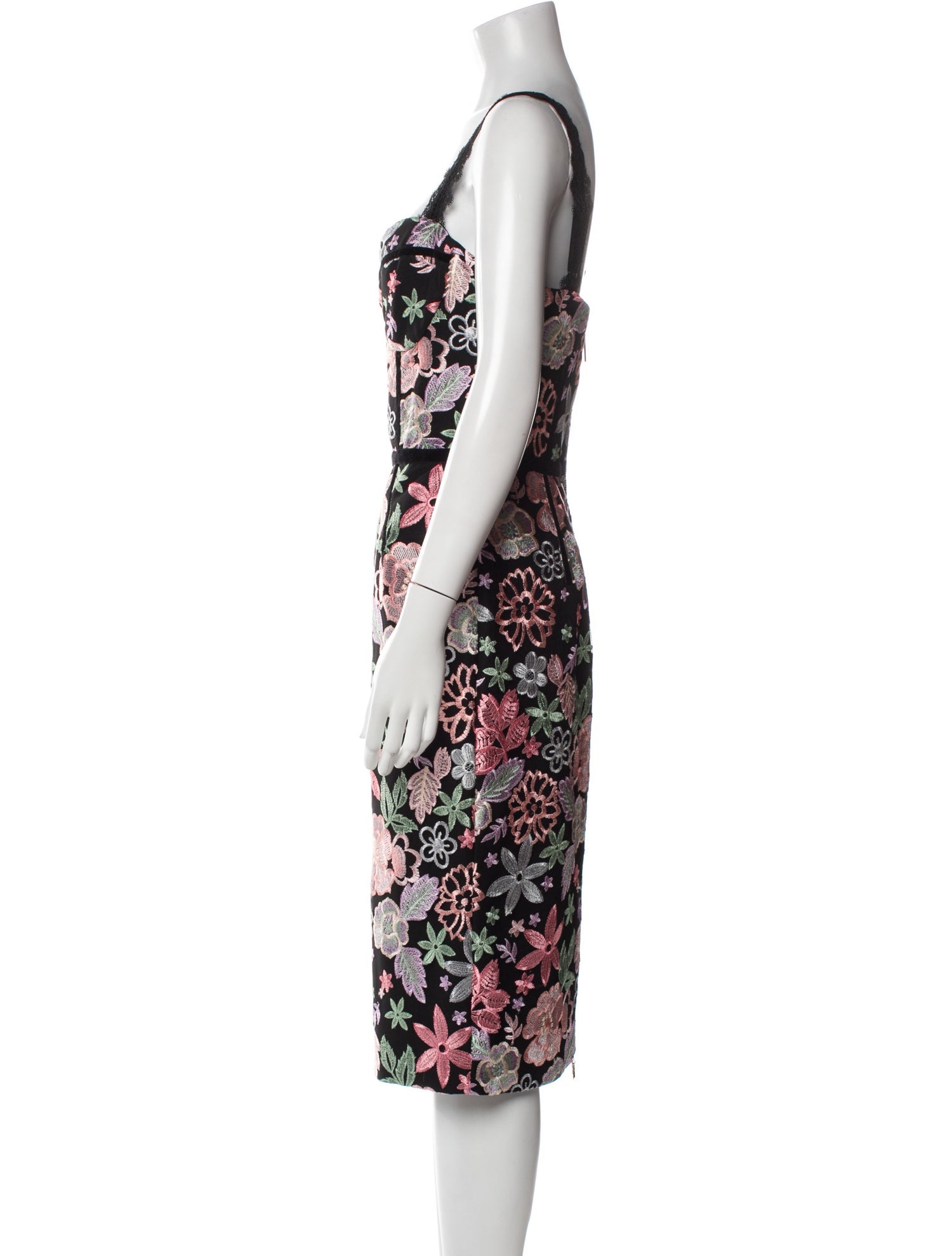 Bronx & Banco Floral Print Midi Length Dress
