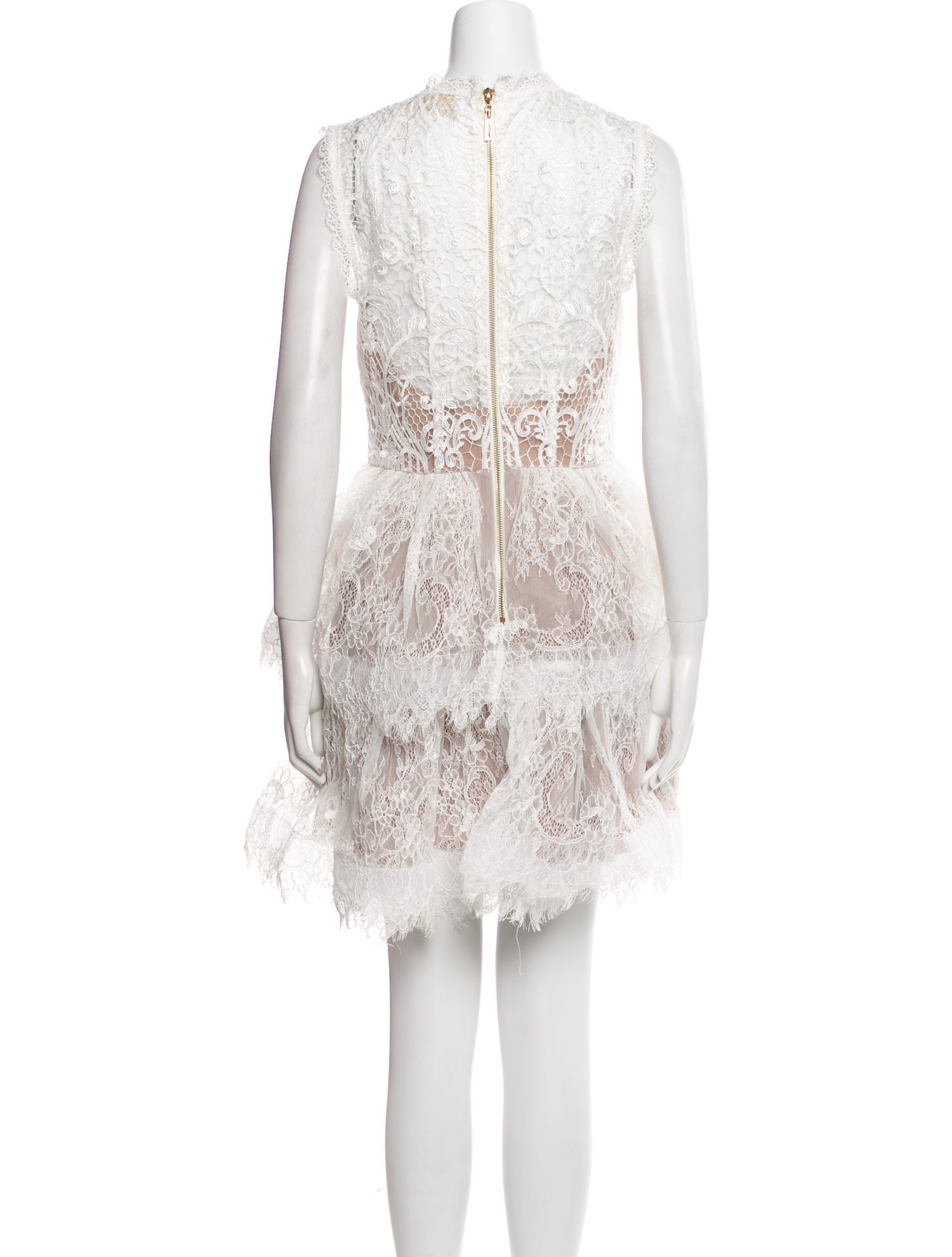 Bronx & Banco Lace Pattern Mini Dress