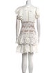 Bronx & Banco Lace Pattern Mini Dress