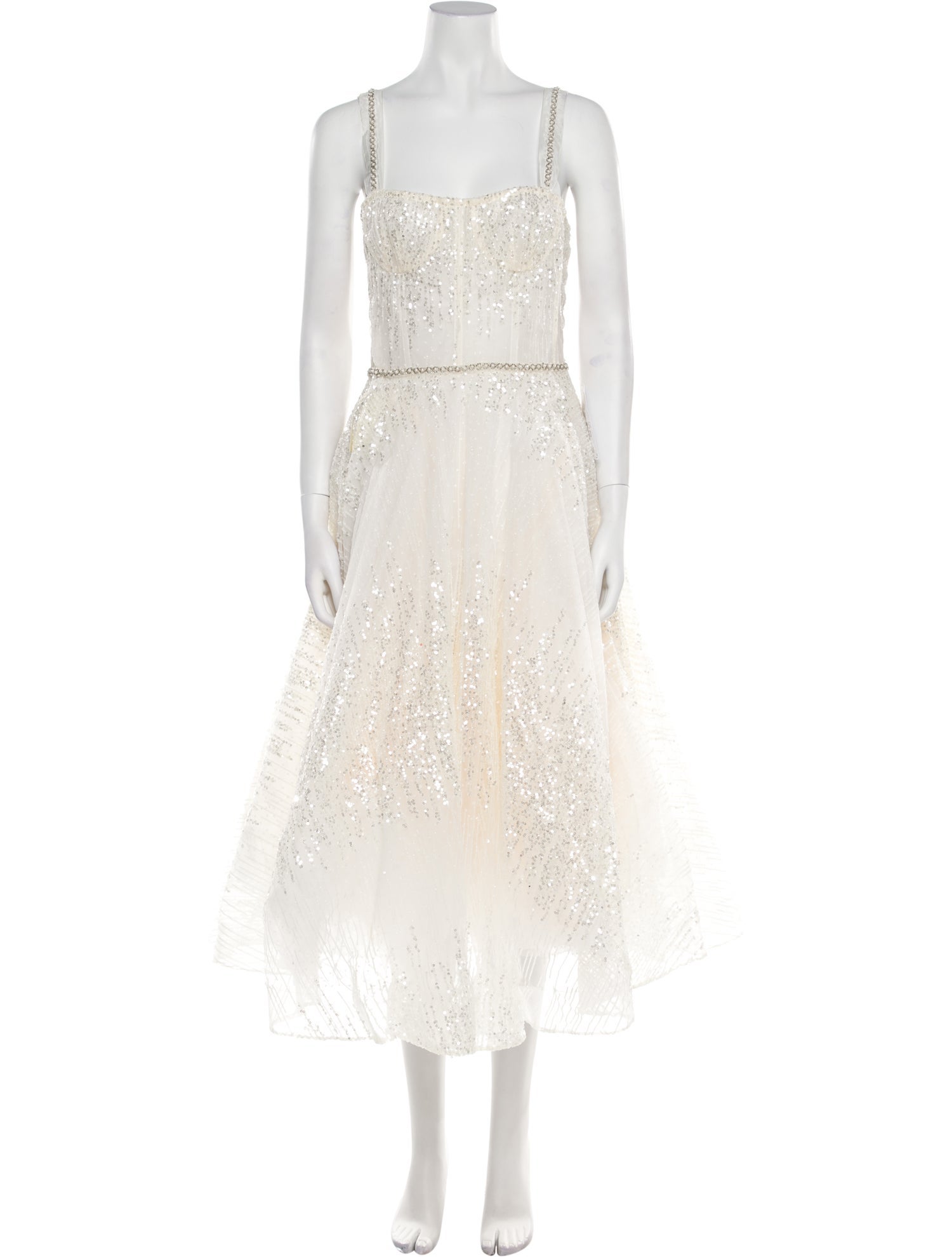 Bronx & Banco Square Neckline Long Dress