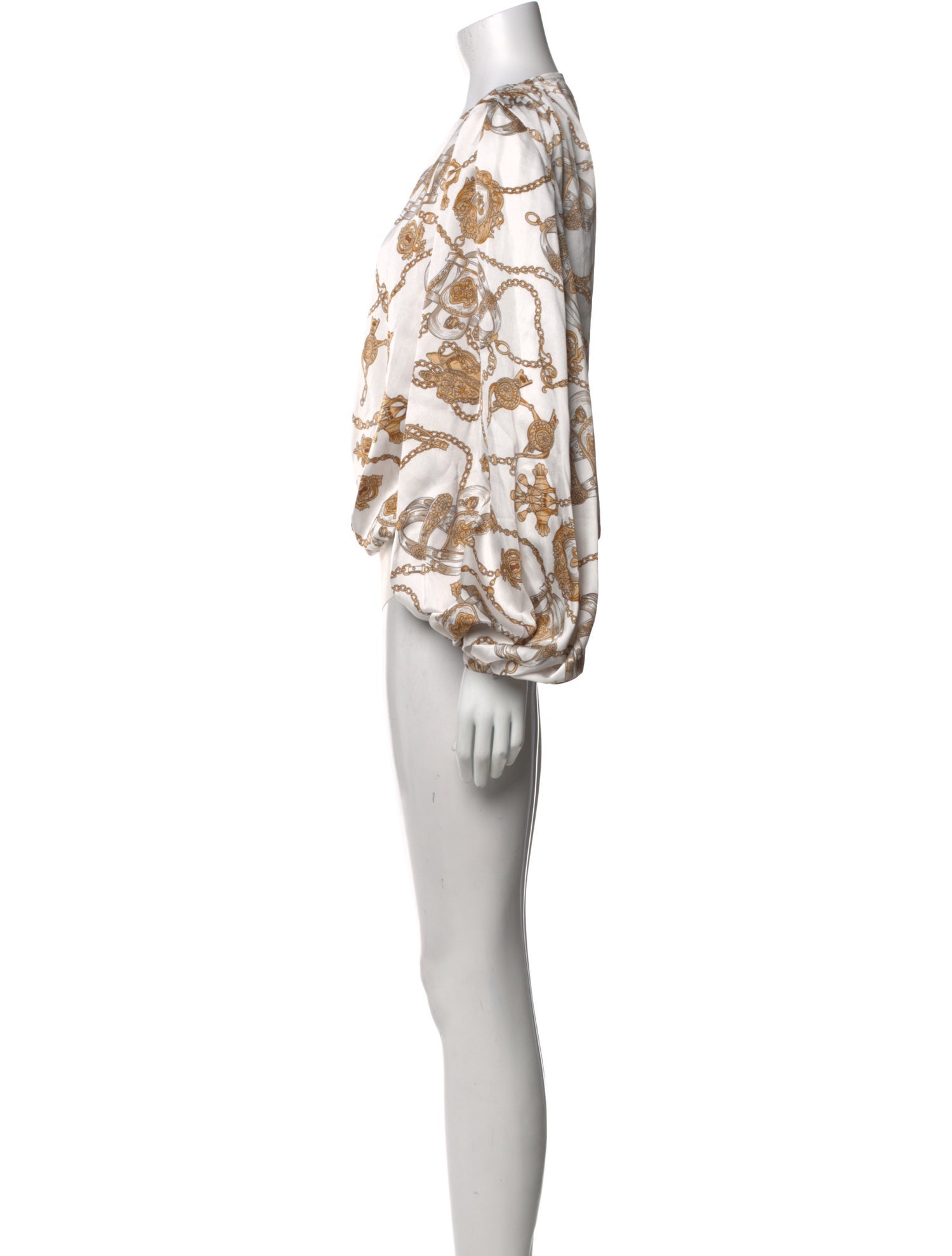 Bronx & Banco Floral Print V-Neck Bodysuit