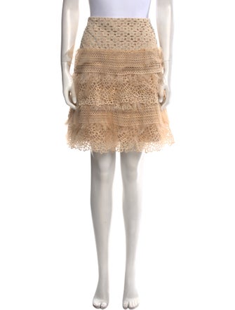 Bronx & Banco Lace Pattern Knee-Length Skirt