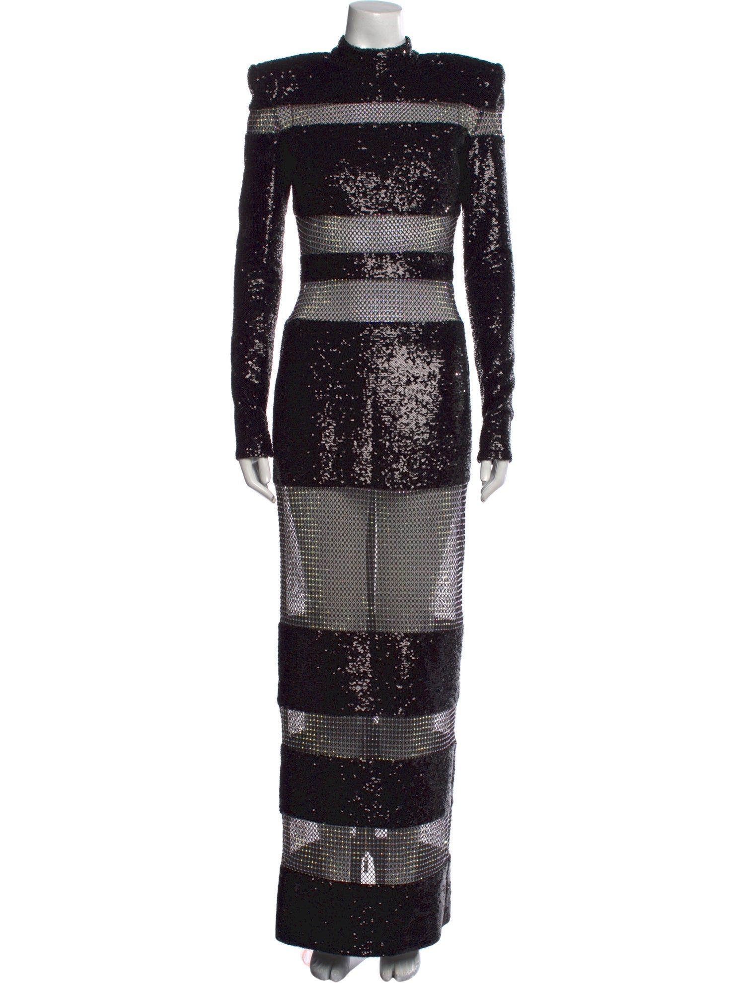 Bronx & Banco Lace Pattern Long Dress