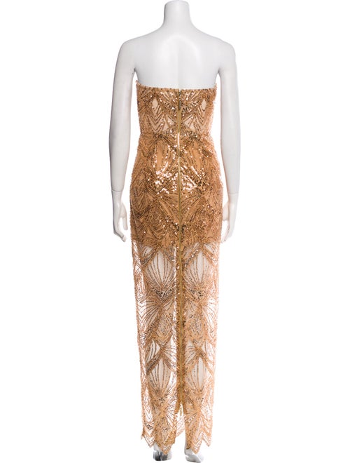 Bronx & Banco Lace Pattern Long Dress