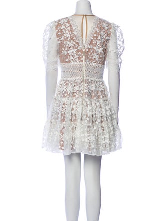 Bronx & Banco Lace Pattern Mini Dress