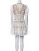 Bronx & Banco Lace Pattern Mini Dress