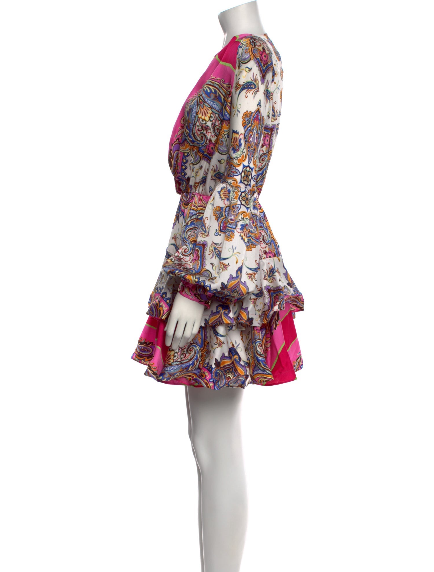 Bronx & Banco Paisley Print Mini Dress