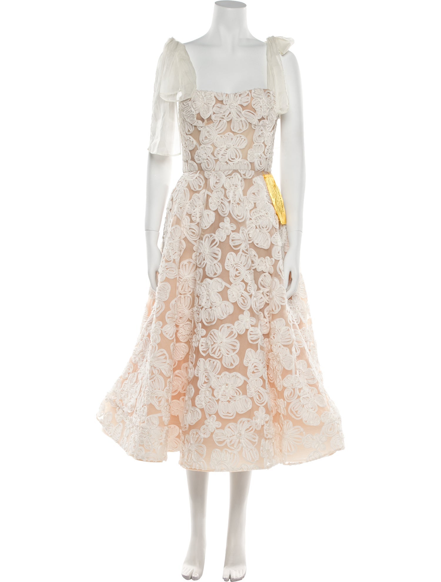 Bronx & Banco Lace Pattern Midi Length Dress w/ Tags