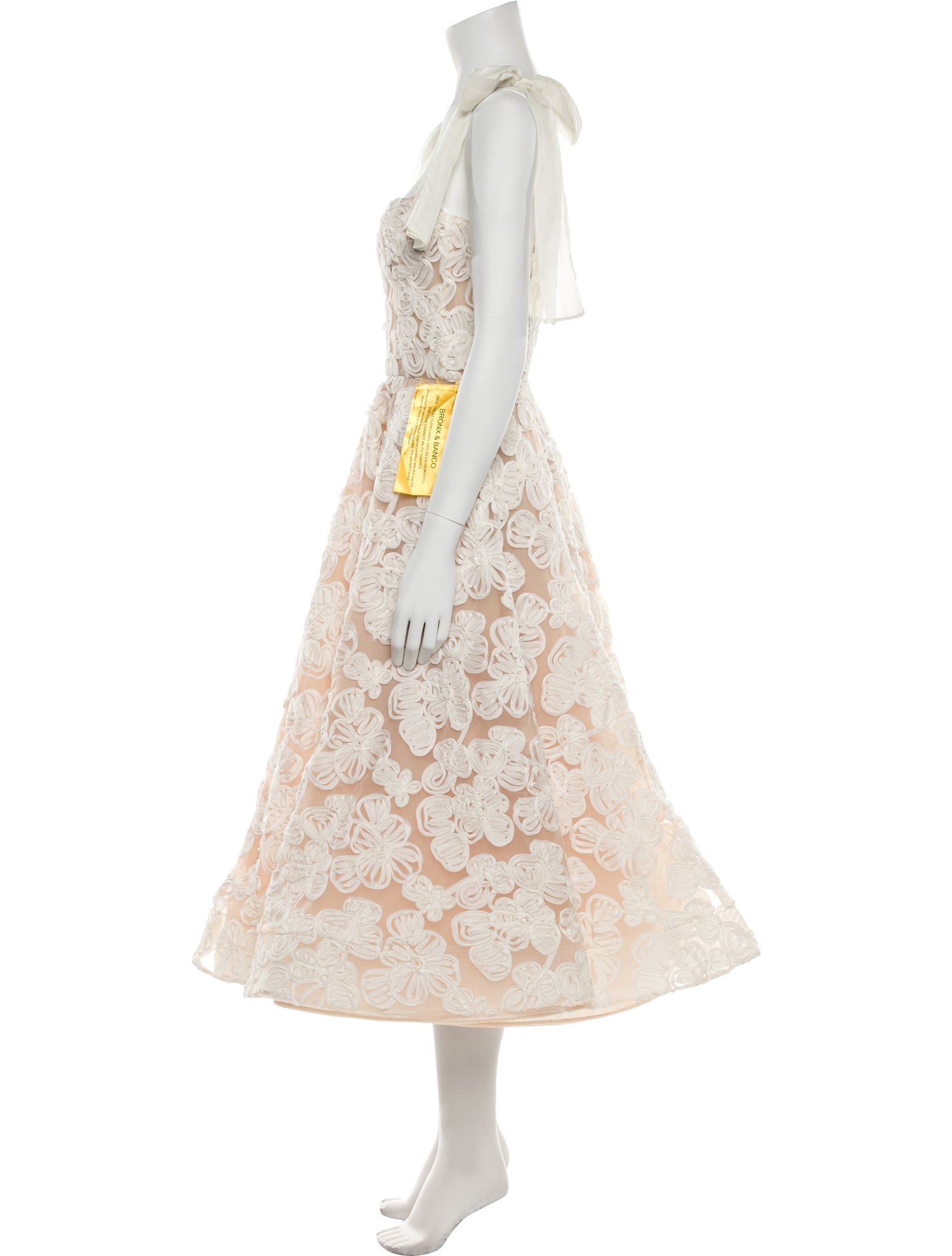 Bronx & Banco Lace Pattern Midi Length Dress w/ Tags