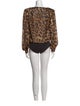 Bronx & Banco Animal Print V-Neck Bodysuit