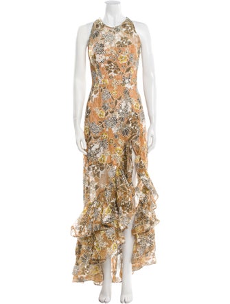 Bronx & Banco Paisley Print Long Dress