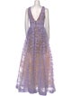 Bronx & Banco Lace Pattern Long Dress