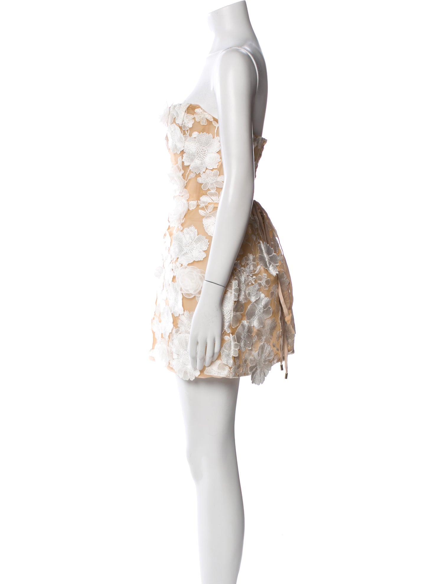 Bronx & Banco Lace Pattern Mini Dress