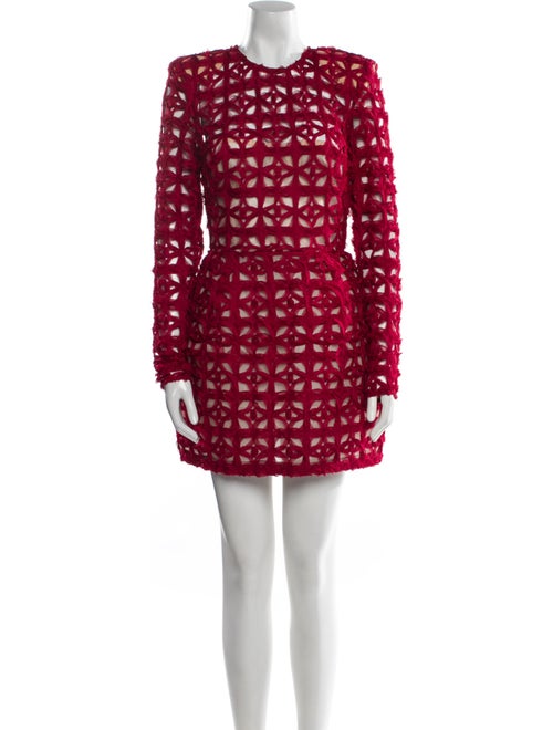 Bronx & Banco Lace Pattern Mini Dress