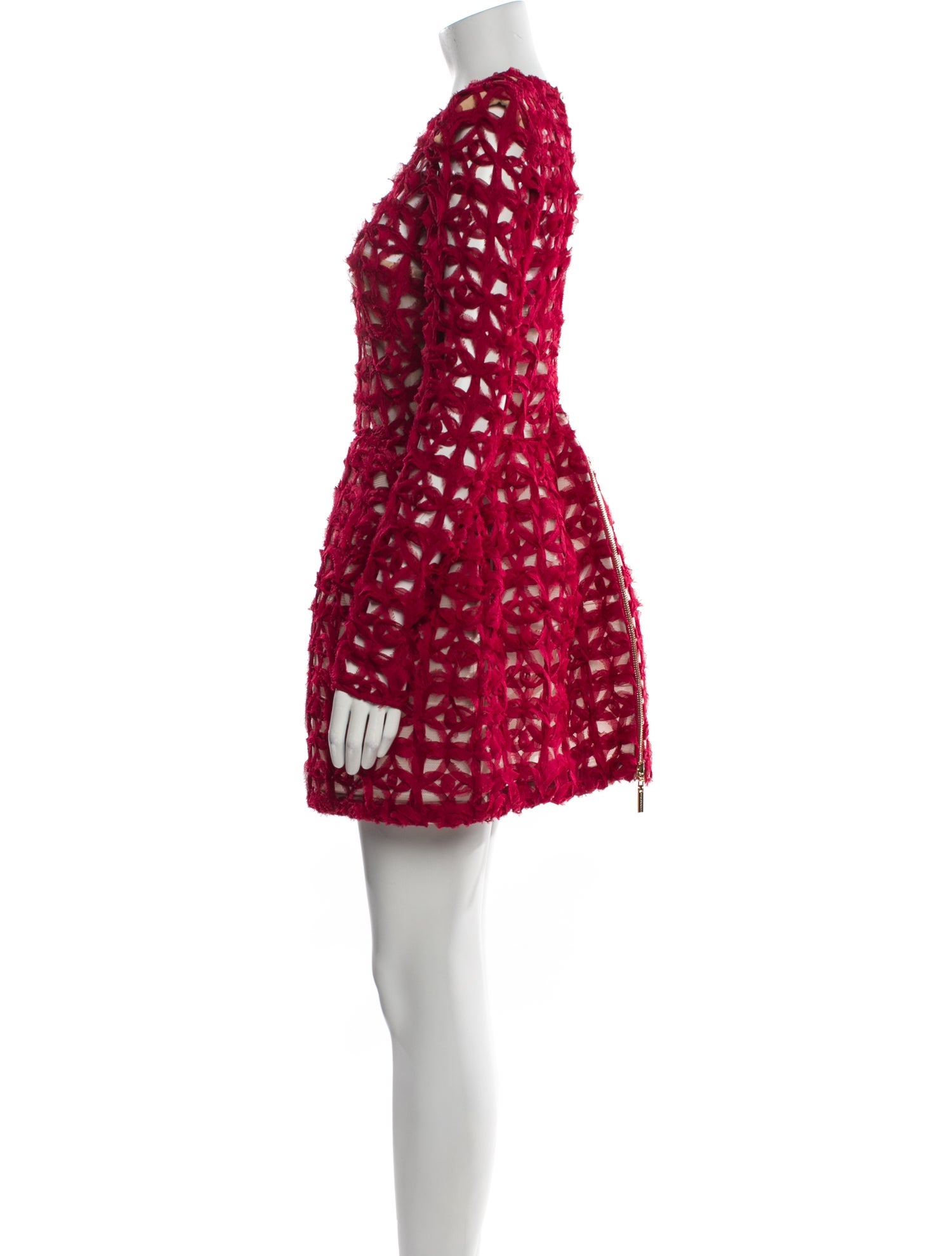 Bronx & Banco Lace Pattern Mini Dress