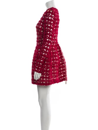 Bronx & Banco Lace Pattern Mini Dress