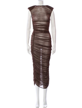 Bronx & Banco Square Neckline Long Dress