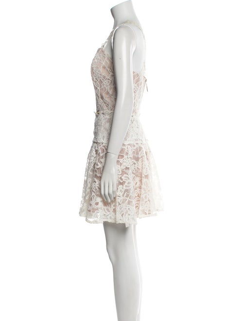 Bronx & Banco Lace Pattern Mini Dress