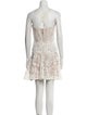 Bronx & Banco Lace Pattern Mini Dress
