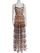 Bronx & Banco Lace Pattern Long Dress