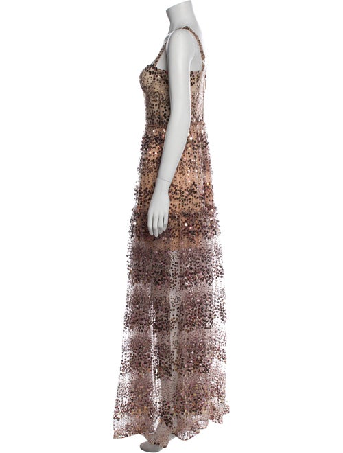 Bronx & Banco Lace Pattern Long Dress