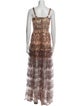 Bronx & Banco Lace Pattern Long Dress