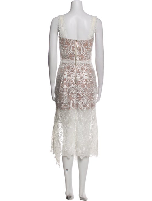 Bronx & Banco Lace Pattern Long Dress