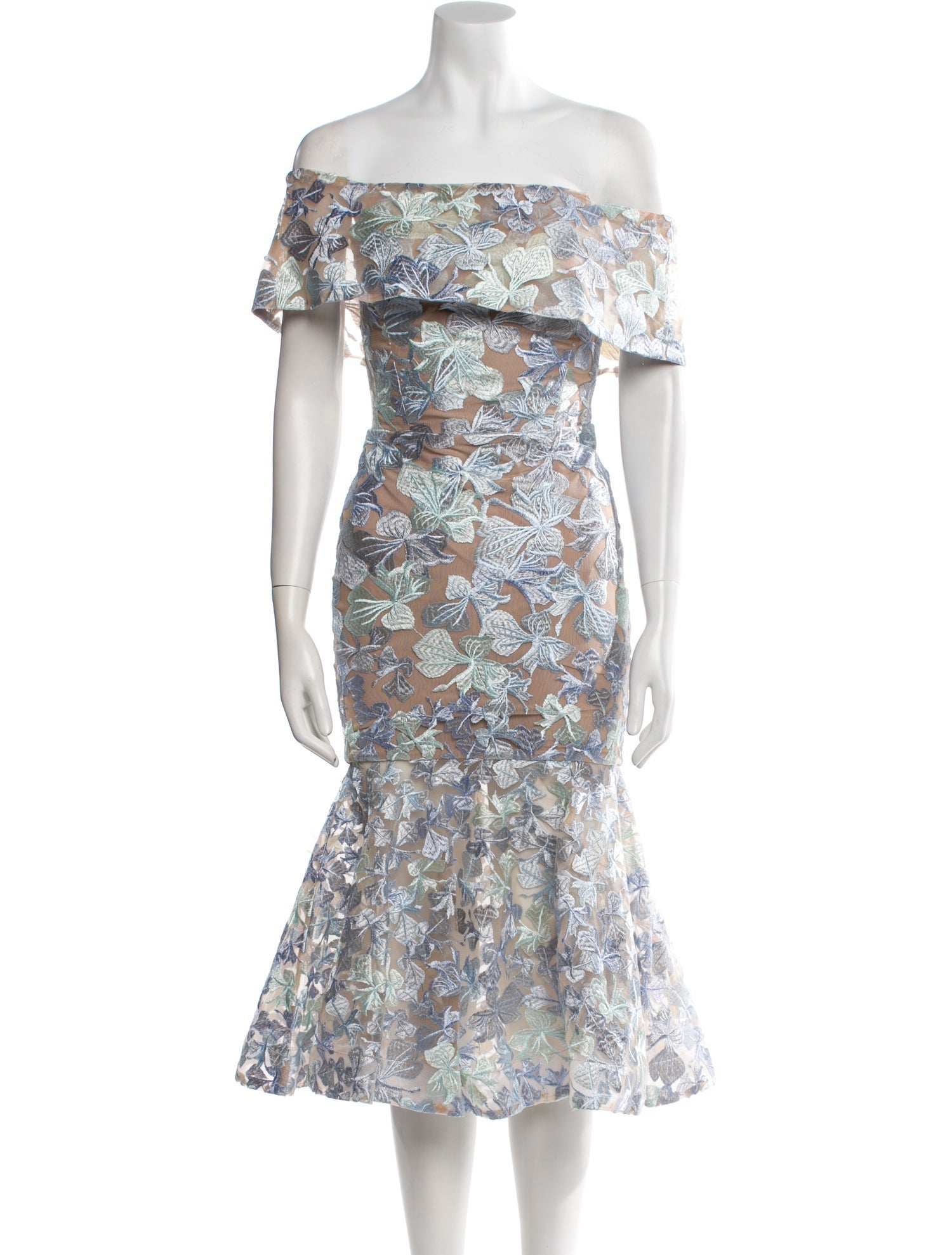 Bronx & Banco Floral Print Midi Length Dress
