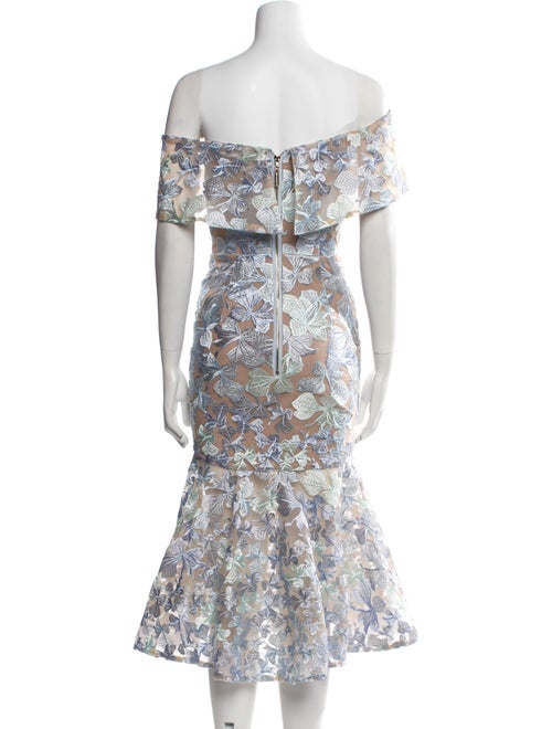 Bronx & Banco Floral Print Midi Length Dress