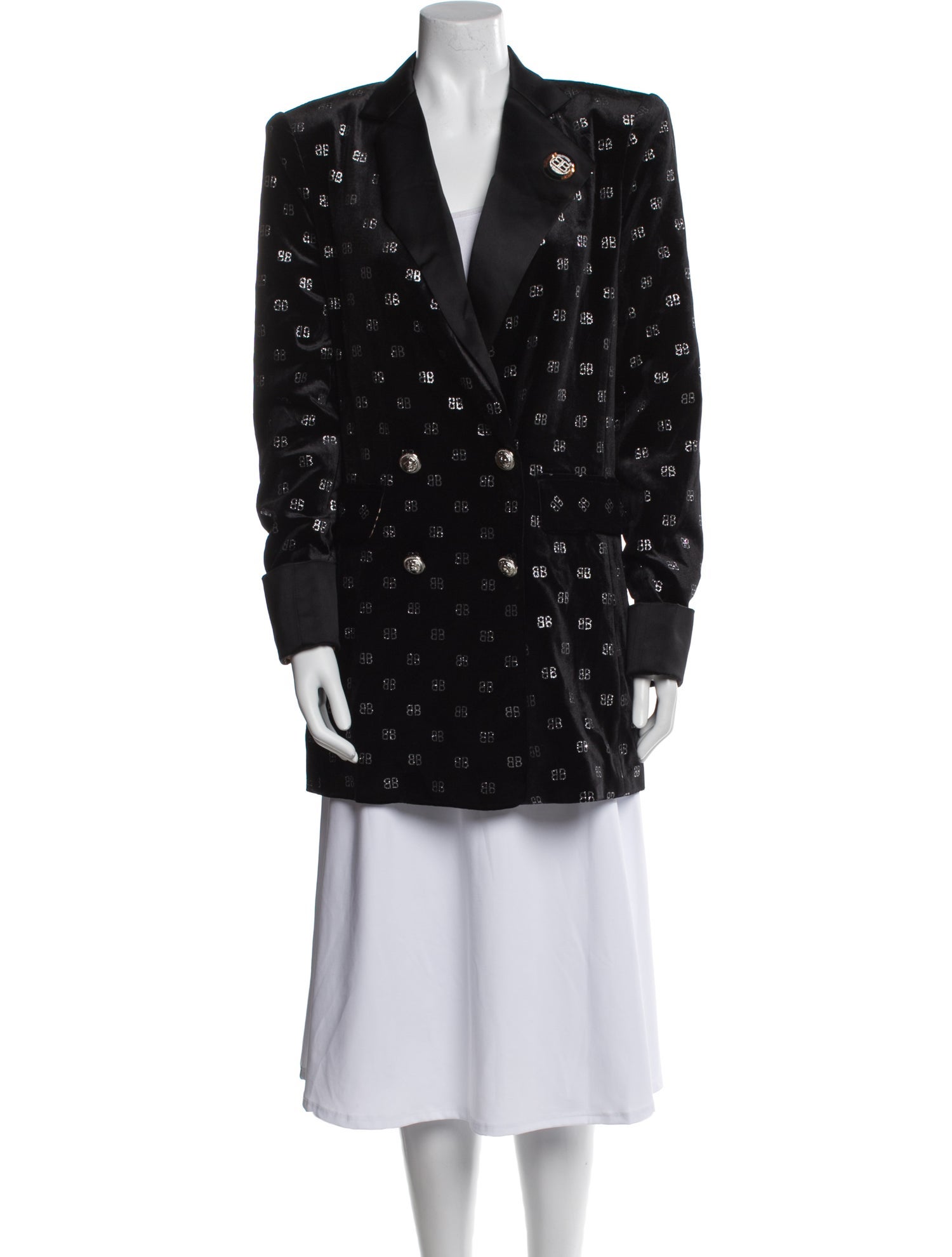 Bronx & Banco Polka Dot Print Evening Jacket